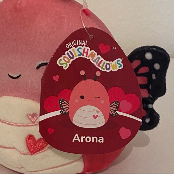 Squishmallows Arona the 5” Pink Butterfly Stuffed Animal Plush NWT Valentines - Picture 3 of 4
